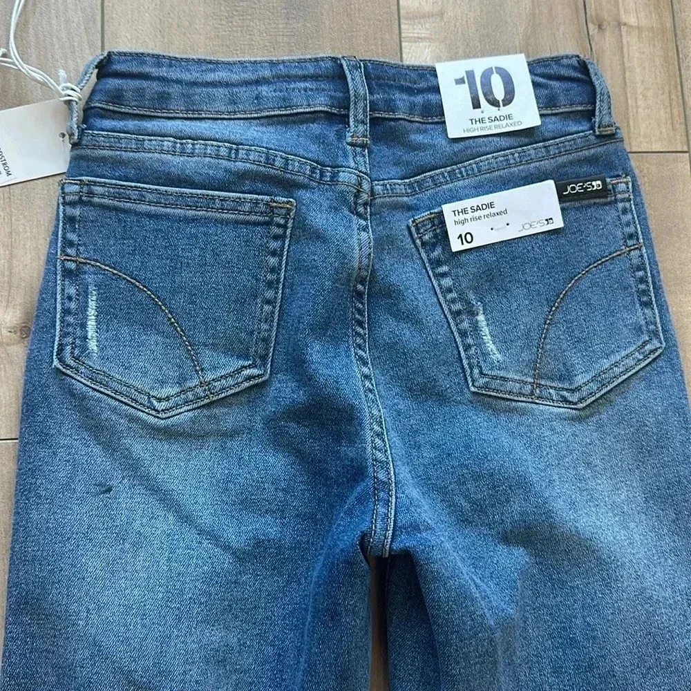NWT Joe's Jeans Kids' The Sadie Frayed Hem Relaxed Fit Jeans Sz 10